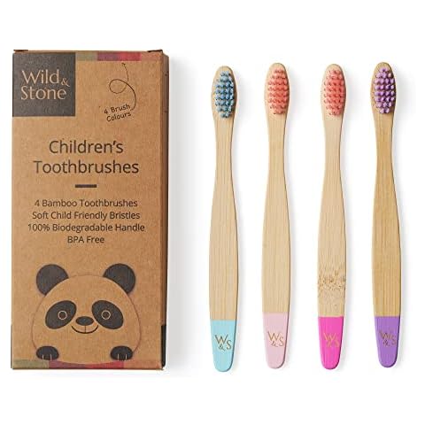 Wild & Stone Organic Bamboo Toothbrush Set Cover