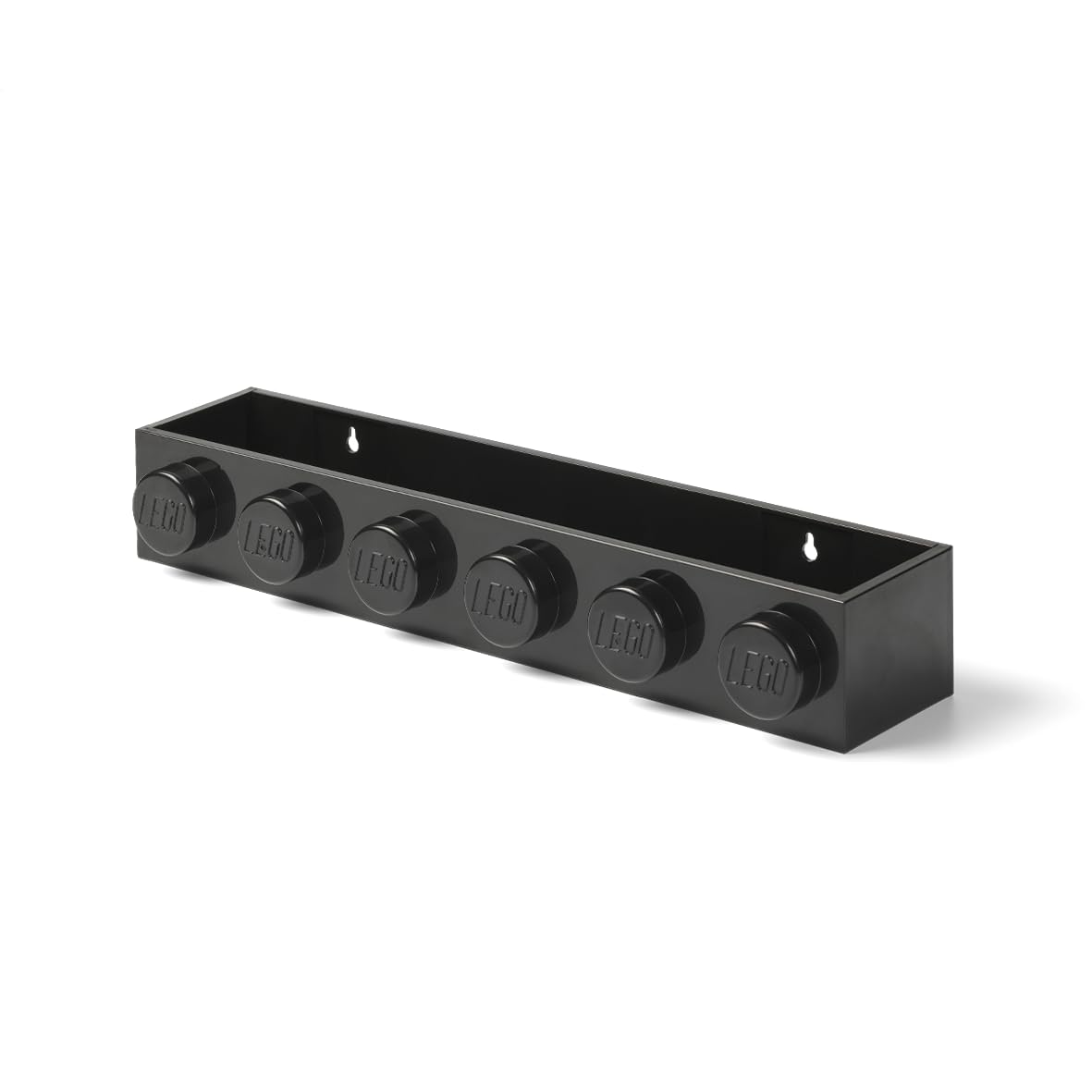 LEGO Book Rack Black, Stylish and Functional Shelf for Bookshelves Wall Shelves, and Room Decor, Dimensions 480 x 78 x 116 mm