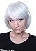Produktbild Prettyland Silber-Grau Kurz-haar Bob Natürlich wie Echthaar Glatte Perücke Wig C517