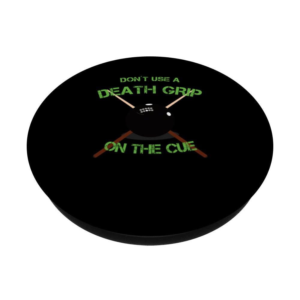 8 ball pool accessories adults dont use a death grip snooker PopSockets Swappable PopGrip, Black - Image 2