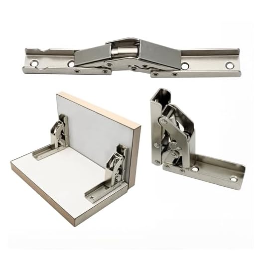 90 Degree Folding Door/Shelf Hinge Hidden Bracket Table Holder Furniture Parts(2PC)