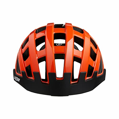 Casque Lazer Compact flash orange de protection vélo jeunesse unisexe - 2