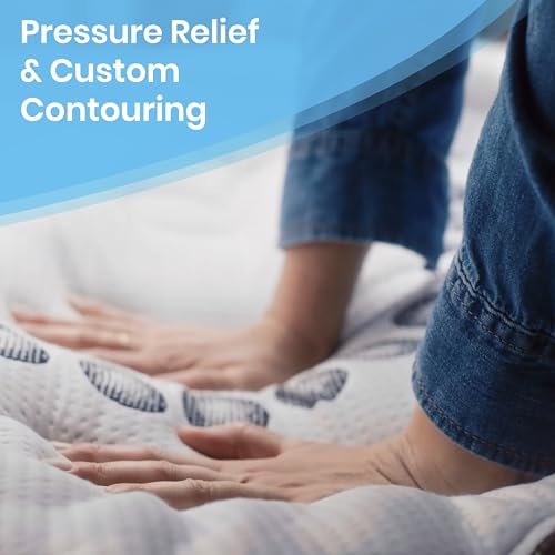 Image of Flash Furniture Capri Comfortable Sleep 10 inch Hybrid Pocket Spring and Foam Mattress in a Box, Foam Pocket Spring Hybrid Mattress, Pressure Relief, Full