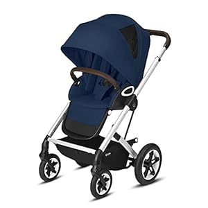 Cybex Talos S Lux Stroller, AllTerrain Wheels, FrontFacing or ParentFacing Seat Positions, OneHand Fold, Multiposition Recline, Navy Blue