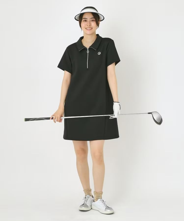 [アダバット] ミニワンピース ライトスムースハーフジップワンピース 11954900 レディース