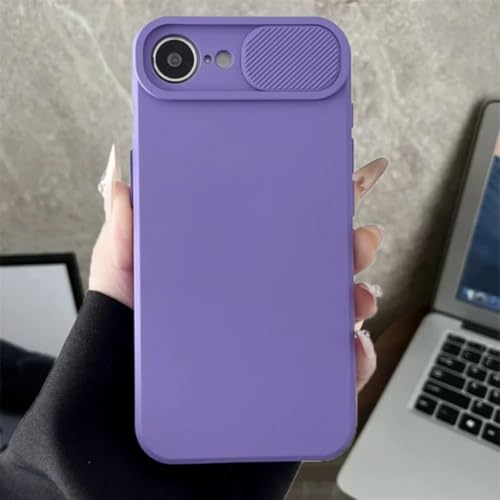 Coque silicone souple pour iPhone 16 Violet - Protection antichoc durable