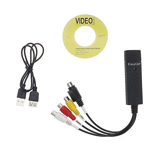 USB2.0 Audio/Video grabber VHS Video adapter TV DVD Capture Card Aduio AV Adapter for compatible computer Windows 10 7 32 64bit