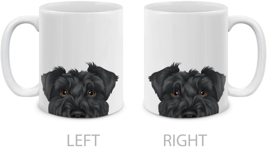 MUGBREW Black Miniature Schnauzer Dog Ceramic Coffee Mug Tea Cup, 11 OZ - Image 2