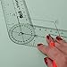 LEARNING ADVANTAGE-7752 Angle Measurement Ruler - Clear, Flexible and Adjustable Geometry Measuring Tool - Measure Angles to 360 Degrees and Lines to 12