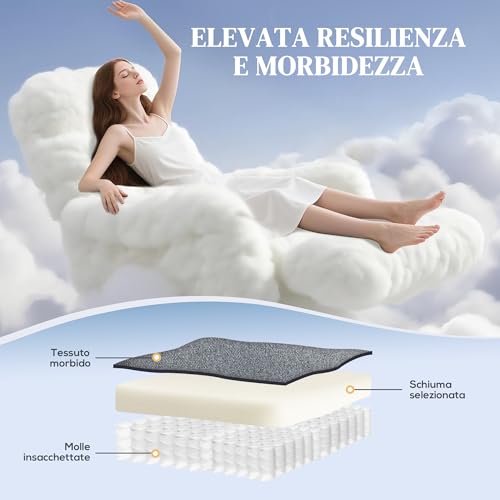 Homcom Poltrona Elettrica Alzapersona Reclinabile Con 8 Punti Massaggio, Poltrona Relax Elettrica Con Braccioli Ripiegabili, Poggiapiedi Riscaldato, Tessuto Effetto Lino, Grigio - 6