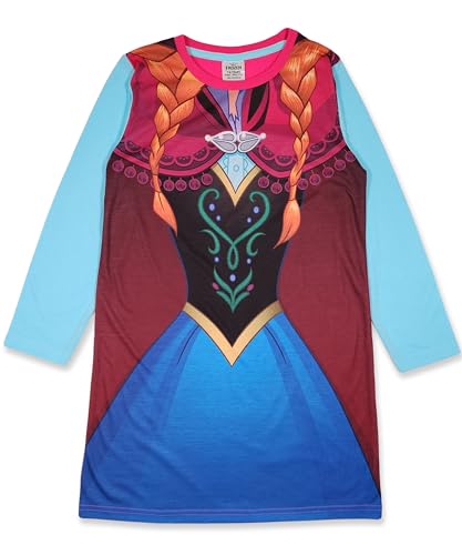 Disney Anna La Reine des Neiges/Frozen Robe à Manches Longues pour la Nuit 3-4 Ans 104