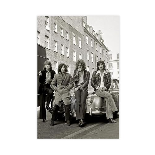 ZAQMKOL Poster LED Zeppelin (7) sur toile pour décoration de chambre à coucher, bureau, chambre, cadeau 30 x 45 cm