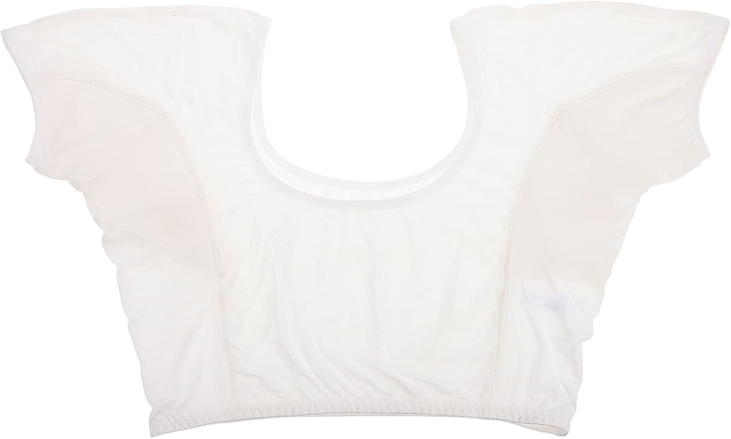 Underarm Sweat Pads Vest for Women Breathable Cotton Sweatproof Undershirt Armpit Sweat Guard Washable Reusable Summer Active Vest for Running Workout Outdoor Activities White