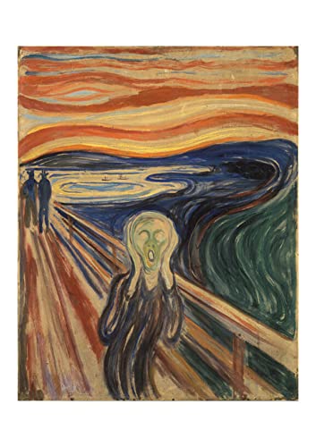 Croquis Edvard Munch The Scream Sketch poster grand format semi-brillant sans cadre salon moderne