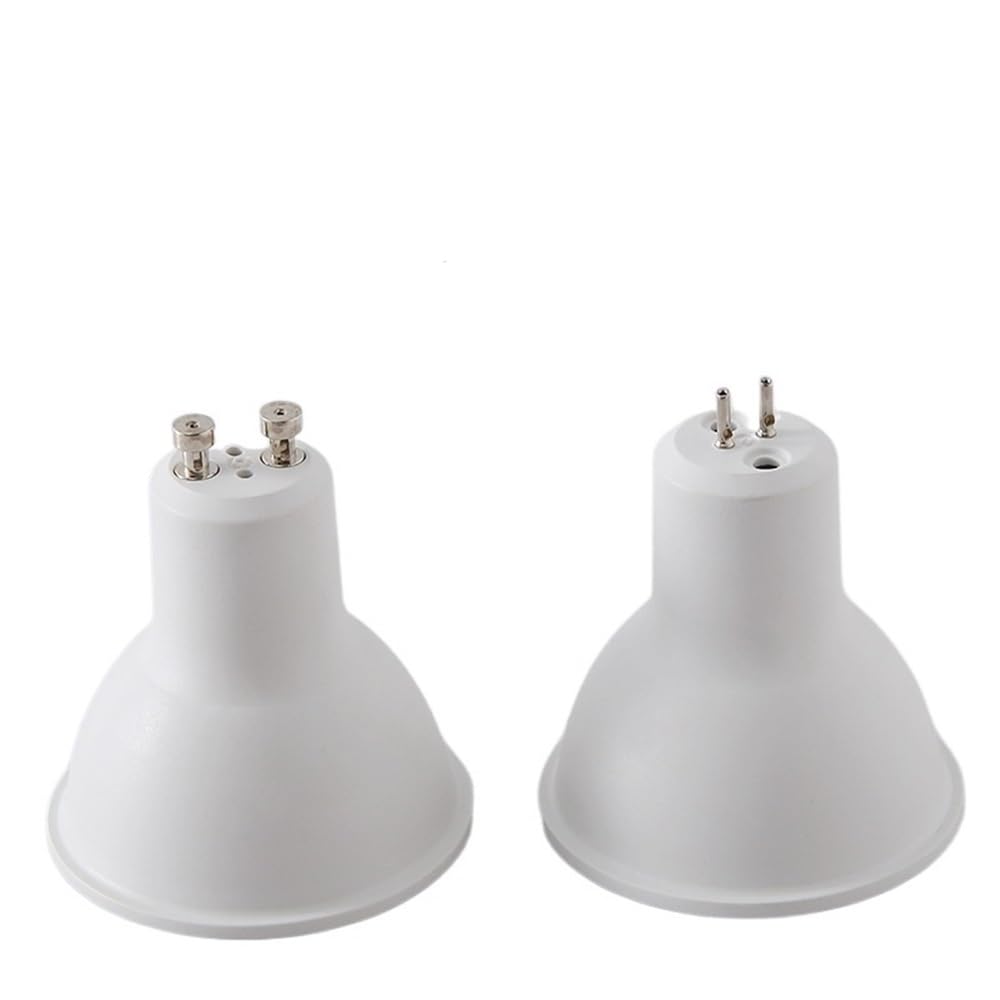 Iluminación KJXP, Paquete de 20, Bombillas de Focos Led 7W GU10/G5.3/MR16 AC220V Focos de Luz Empotrables Fuente de Luz(Blanco,G5.3 lens)