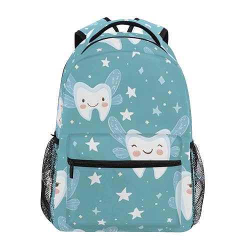 Mochila com estampa de fada dos dentes, 3ª 4ª e 5ª série, mochila escolar, viagem, laptop, mochila para meninos, meninas e adolescentes