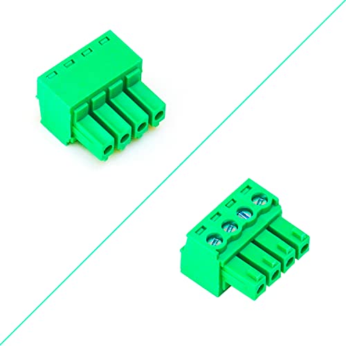Conector Phoenix Terminal Block 3.5mm 4 Pin x5 miniatura 2
