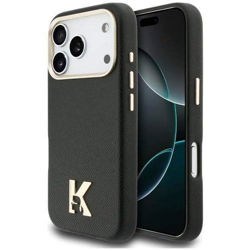 CG MOBILE Karl Lagerfeld TĂŞte logo compatible avec MagSafe pour iPhone 17 Pro (marron)
