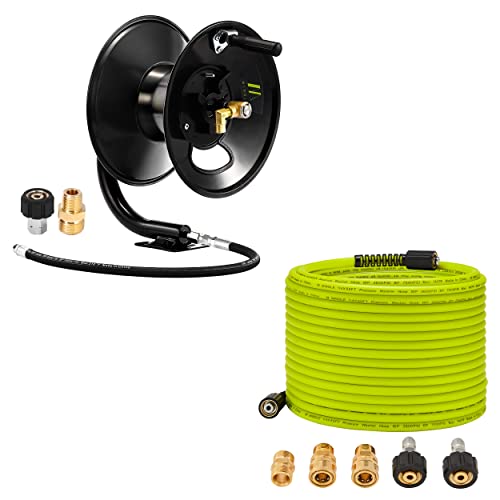 Amazon.com : M MINGLE Pressure Washer Hose Reel 100ft, Pressure