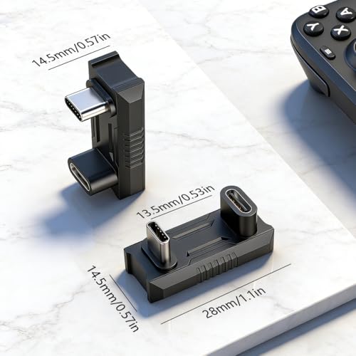 Image of Verilux PD 140W Type C Connector Fast Charging, Type C Adapter with 20Gbps Data Transfer, 8K@60Hz Video Output, U-Shaped USB-C Connector with LED Indicator for iPhone 17 /16 /15, Laptop, Tablet