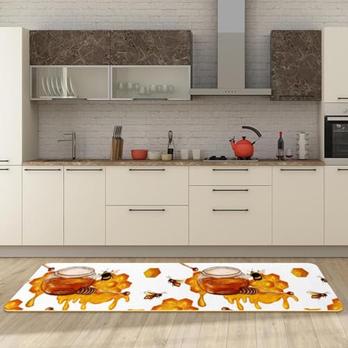 Tapete de cocina antideslizante para evitar resbalones, juego de 2 alfombras absorbentes 3