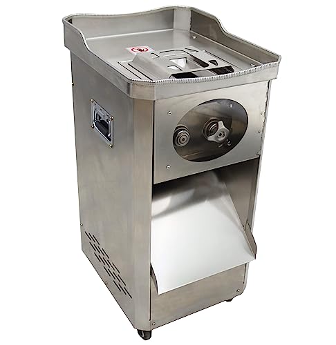 TECHTONGDA Electric Meat Cutter Slicer Commercial Shredded Diced for Steak Beef Pork Meat YF-WQ500 4mm