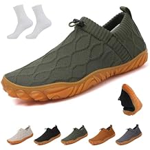 Slip On Barefoot Shoe, Recovery Slip On Shoes for Men, Breathable Lightweight Non-Slip Running SneakersGreen,US 11