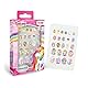 CRAZE Sticker Nails Galupy Unicorn - 24 aufklebbare Nägel für Kinder, selbstklebende Fingernägel, Fingernagelset Kinder Mädchen, Nägel zum aufkleben Kinder