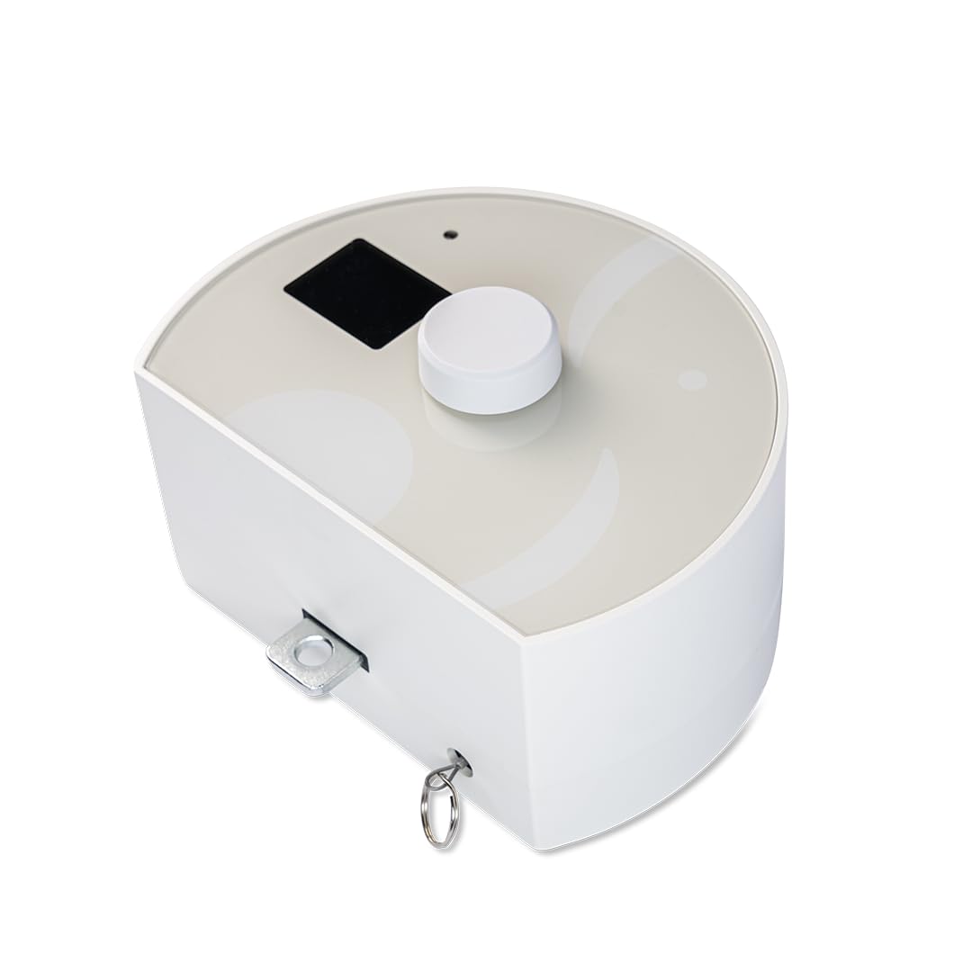 elvent® Lullaby Motor für Federwiege, Made in Germany, Smart-Display, Geräuscharm (Weiß/Mocca)