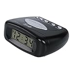 Equity 31003 LCD Snooze Alarm Clock, Black - Image 4