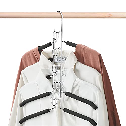 HOUSE DAY Space Saving Hangers 2 Pack, Durable Closet Organizers and ...