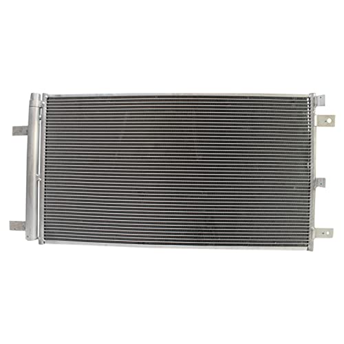 Image of TRQ A /C Condenser and Receiver Drier Assembly Compatible with 2015-2022 Ford F-150 2018-2022 Expedition 2018-2022 Lincoln Navigator