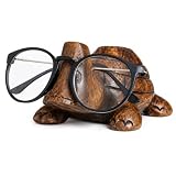 Father's Day Wooden Handmade Turtle Eyeglass Holder Stand β Handcrafted Spectacle Display Stand for Office Desk & Home DΓ©cor, Nightstand Glasses Organizer, Eyewear Holder & Unique Gift for Men, Dad