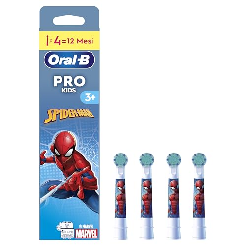 Oral-B Pro Kids Testine Di Ricambio Con Spiderman, Confezione Da