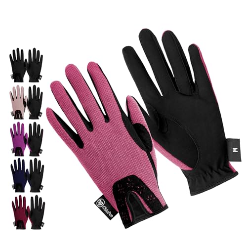 ChinFun Luvas de equitação femininas para equitação, luvas de equitação premium para equitação, espo