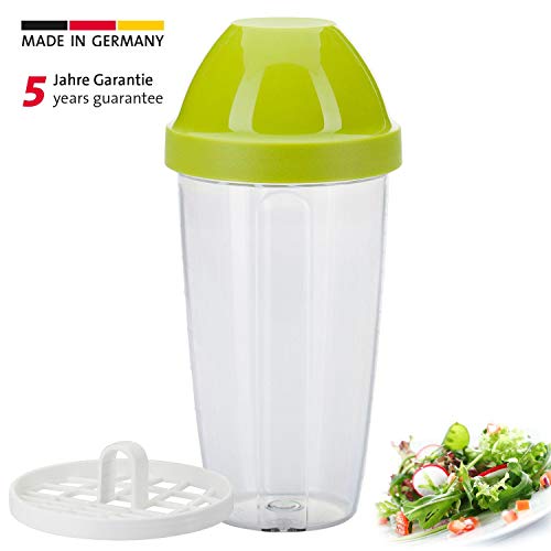 Shaker Westmark de 0,5 l con disco mezclador extraíble transparente y verde 3