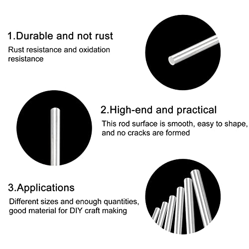 Meccanixity MEA220428EE0967 304 Stainless Steel Round Rods thumb #4