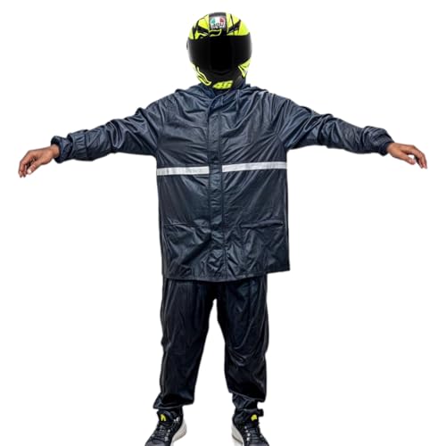 Capa Chuva Conjunto Impermeável Motoqueiro Motoboy Capuz (médio)