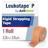 BSN Medical Leukotape P Tape, Strong, Provides Extra Support, Non-Stretch Rigid Tape, 3.8 cm x 13.7 m