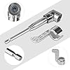 Guyuyii Flexible Drill Bit Extension & 105 Degree Right Angle Drill Adapter Kit | Metal Bendable Shafts + 2 Angle Screwdriver Adapters (Short & Long) | 1/4 Hex Shank for Tight Corners & Impact Driver