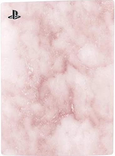 Skinit Decal Gaming Skin Compatible with PS5 Digital Edition Bundle - Blush Marble Design