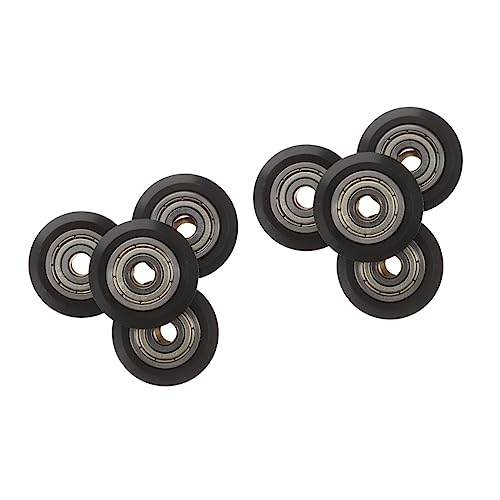 ULTECHNOVO 8pcs Roller Wheels for Printer Bearings Metal Wheels Passive round Pulley for DIY Printer Linear Bearing Guid