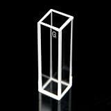 Set of 2 Optical Glass Fluorescence Cuvettes, 1cm 10mm, Fluorometer Cell Cuvette