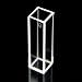 Set of 2 Optical Glass Fluorescence Cuvettes, 1cm 10mm, Fluorometer Cell Cuvette