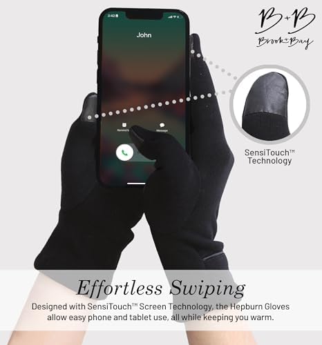 Womens Winter Touch Screen Gloves - Warm & Lightweight Touchscreen