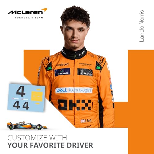 Image of LUPPA Formula 1 MCL60 Model kit - 1:18 Scale Racing F1 MCL60 Model Inspired by Lando Norris & Oscar Piastri l Building kit, Collectible diecast, 140 Pieces