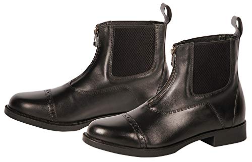 Botas de equitación de piel con cremallera