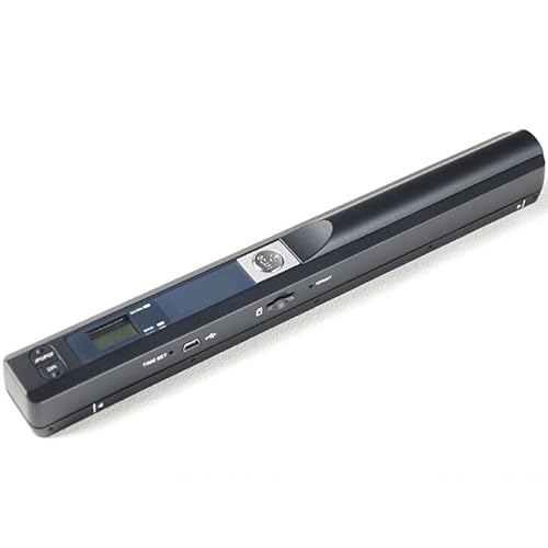 Winait Document Scanner Portable Scanner A4 Book Scanner, Handheld Stick Scanner, 900 DPI, JPG/PDF Formats, Business Documents/Receipts/Books/Pictures (Black)