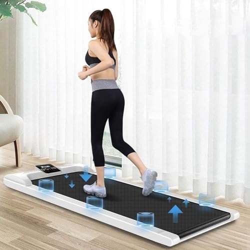 Image of Folding Treadmills Portable Automatic Treadmill Compact Under Desk Treadmills for Home Gym, Remote Control, 1.75Hp Multifunctional Flat Treadmill