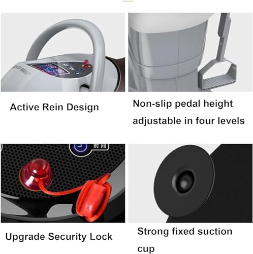 Máquina eléctrica para montar a caballo, equipo de fitness con ajuste de velocidad de vibración en 20 niveles, máquina de ejercicios abdominales con interruptor de seguridad, dispositivo de entrenamiento físico miniatura 4